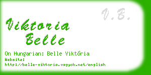 viktoria belle business card