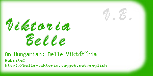 viktoria belle business card